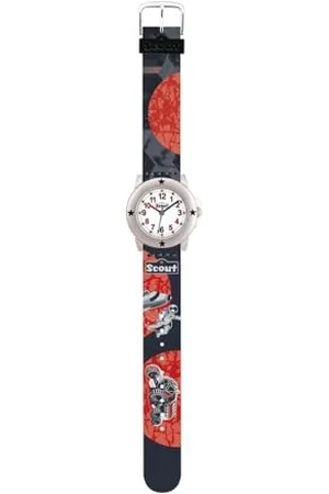 Scout Jungen Analog Quarz Uhr mit Kunststoff Armband 280393038