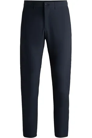 HUGO BOSS Herren T Commuter-Reg Regular-Fit Hose aus wasserabweisendem Stretch-Gewebe Dunkelblau402 66