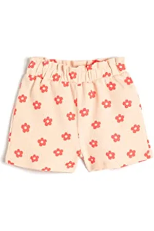 Koton Babyboys Flower Printed Waffle Textured Elastic Waistband Cotton Shorts, , 2-3 Jahre EU