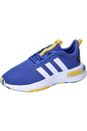 adidas Unisex Racer TR23 Shoes Kids Laufschuhe, royal Blue/Cloud White/Yellow, 35.5 EU