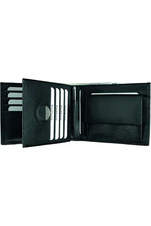 Alassio 96106 Kombi-Geldbörse Euro-Line, Portemonnaie im Querformat, Geldbeutel aus feinstem Nappaleder, mit Kreditkartenfächern, Scheinfächern, Münzfach, ca. 12,5 x 9,5 x 1 cm