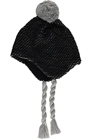 Sterntaler Unisex Kinder Strickmütze Bommeli Mütze, Silber Mel, 55
