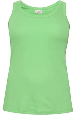 Kaffe Jerseytop KCcarina Damen Tank Top Ärmellos Jerseytop Sommer Shirt U Ausschnitt Große Größen M