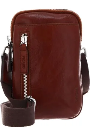 Picard Männer Umhängetasche aus geöltem Leder, in der Farbe Cognac/ , aus der Serie Buddy, 511851B210, Einheitsgröße