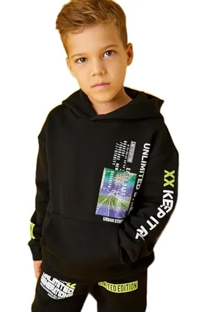 Koton Boys Printed Hoodie Long Sleeve