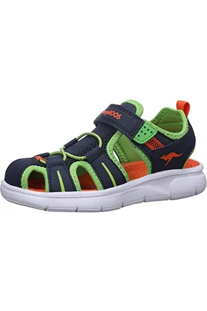 KangaROOS K-ES Play Sandale, dk Navy/Lime, 29 EU