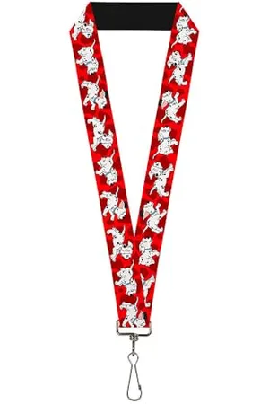 Buckle Unisex-Erwachsene Lanyard-1.0-Dalmatians Running/Paws Reds/White/Black Schlsselanhnger, , Einheitsgröße