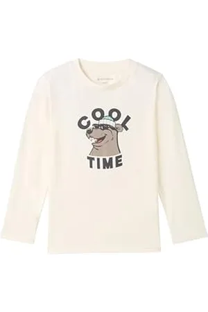 TOM TAILOR Jungen 1044347 Kinder Longsleeve Mit Print, , 104-110 EU