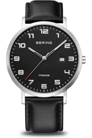 Bering Herren Uhr Quarz Movement - Titanium Collection mit Titan und Saphirglas 18640-402