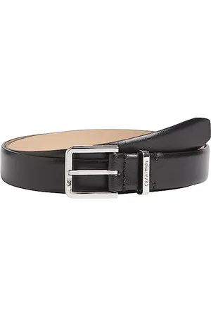 Calvin Klein Damen Gürtel Metal Loop 2,5 cm Ledergürtel, (Ck Black), 75