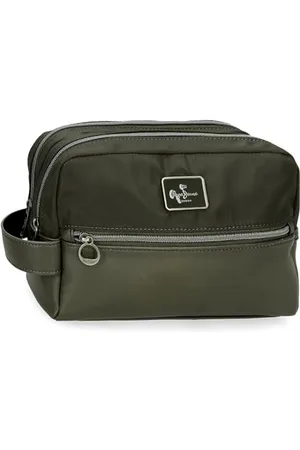 Pepe Jeans Christine Kulturbeutel, anpassbar, , 26 x 16 x 12 cm, Polyester, mit Details aus Kunstleder von Joumma Bags, , Talla única, Anpassbare Kosmetiktasche