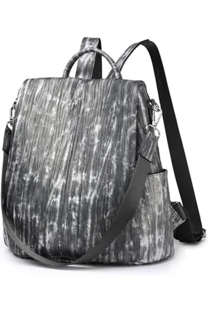 MISS LULÙ Damen Reiserucksack Kleiner Rucksack Anti-Diebstahl Nylon Taschen Design Handtasche Wasserdicht Umhängetasche für Schule