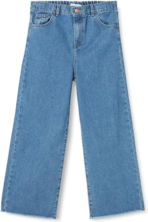 DeFacto Mädchen Jeans für Teenager - Trendige Mädchen Jeanshosen Cargohosen Wide Leg