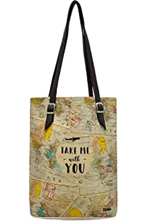Dogo Vegane Damen Schultertaschen Umhängetaschen Tall Bag - Take me with you