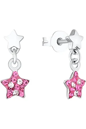 Prinzessin Lillifee 925 Sterling Silber Mädchen Kinder Schmuck, mit Preciosa, Multicolor, Stern, Kommt in Schmuck Geschenk Box