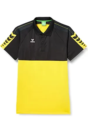Erima Herren Six Wings Sport Polohemd, gelb, L