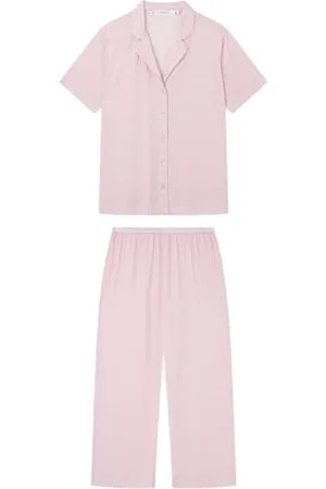 Women secret Damen Pijama Camisero Rayas Rosa Ecovero Pyjama, , S
