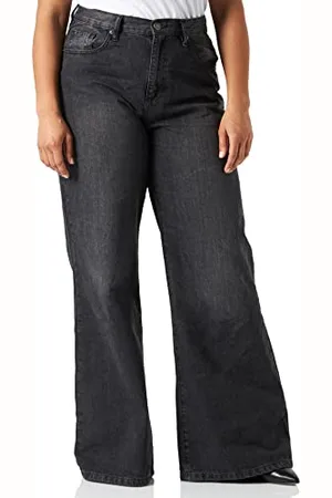 Urban classics Damen Ladies Wide Leg Denim Pants Hose, , 30