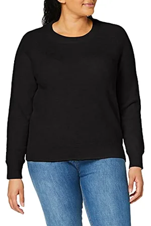 SELECTED Damen Selected Rundhals Strickpullover | Lockerer Feinstrick Wollpullover | SLFLULU Sweater, Farben: , Größe:S
