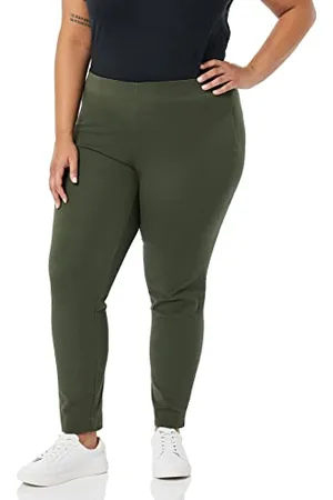 Amazon Damen Knöchelhose mit Bi-Stretch und seitlichem Reißverschluss in schmaler Passform, , 42