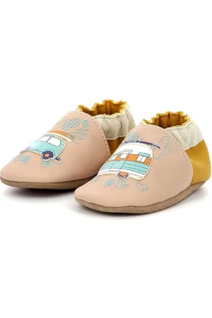 Robeez Vintage Rest, Babyschuhe, Beige, Gelb, 21/22 EU, Beige/Gelb, 21/22 EU