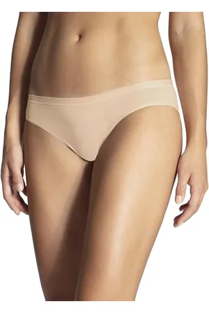Calida Natural Comfort Slip Damen, Low Cut, natürlicher Glanz und glatter Griff