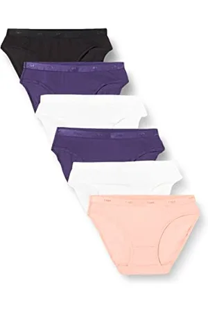 Dim Slip Les Pockets Eco Baumwolle In Verschiedenen Farben Weich Multipack Damen x6 34/36