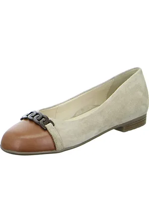 ARA Damen Sardinia Ballerinas, Brandy,Sand, 36 EU