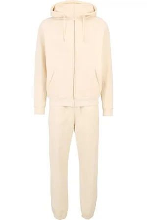 Urban classics Herren Jogginganzug Blanc Suit, lässiges Kapuzensweatshirt mit Jogginghose, , 3XL