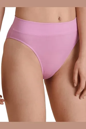 Calida Elastic Slip Damen, mit breitem Softbund, High Waist, natürlich atmungsaktive und weiche Single Jersey-Qualität