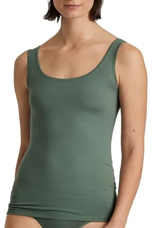 Calida Natural Comfort Tank Top Damen, mit Rundhals-Ausschnitt