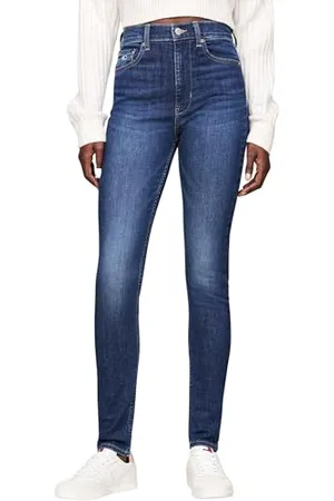 Tommy Hilfiger Damen Jeans Hose Sylvia Skinny Fit, Blau ( Dark), 30W/30L