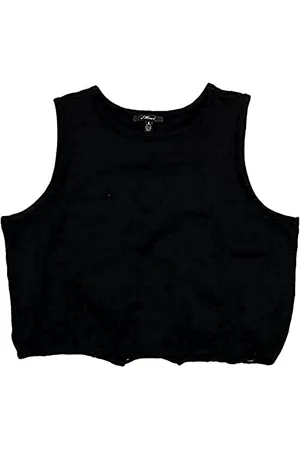 Mavi Damen Sleeveless TOP T-Shirt, Black, L/