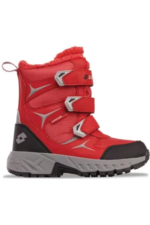 Lotto PINECREEK TEX K Halblange Stiefel, RED/Silver, 34 EU