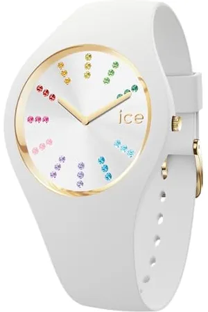 Ice-Watch Ice Cosmos Rainbow White - Weiße Damenuhr mit Plastikarmband - 021342 (Small)