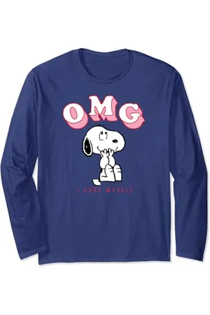 Peanuts Snoopy OMG I Love Myself Langarmshirt