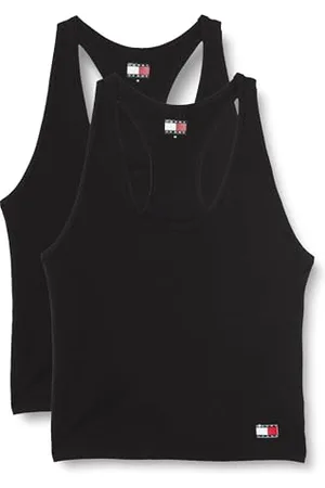 Tommy Hilfiger Damen 2er Pack Tops 2P Tank (Ext Sizes) mit Stretch, Schwarz , XL