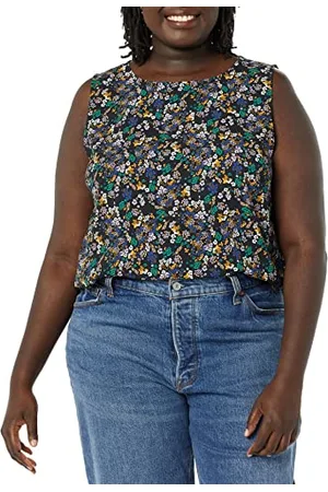 Amazon Damen Ärmelloses Tanktop für Lagen-Look mit Rundhalsausschnitt und normaler Passform, , L