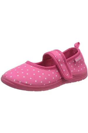 Playshoes Unisex-Kinder Niedrige Hausschuhe, Pink (pink 18), 18/19 EU (2/3 Child UK)