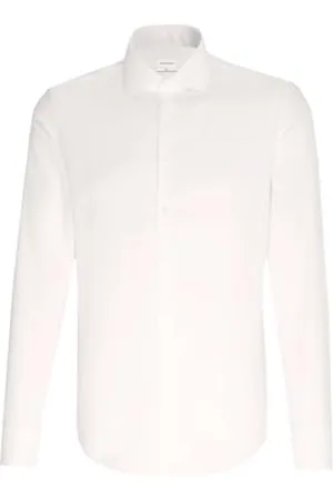 Seidensticker Herren Slim Fit Bügelfrei Business Kent Langarm Businesshemd, , 40 EU