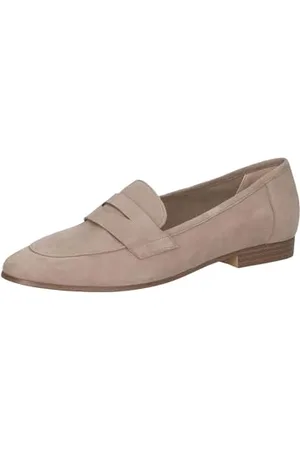 Caprice Damen Slipper aus Leder Elegant, Braun , 42 EU
