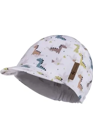 Sterntaler Schirmmütze Dino für Jungen - Baby Mütze mit UV -Schutz 50+ aus weicher Baumwolle - Schirmmütze für Spielspaß an heißen Tagen - , 47