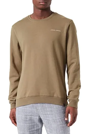 Casual Friday CFSeverin Herren Sweatshirt Pullover Pulli mit Rundhalsausschnitt aus 100% Baumwolle, Größe:M, Farbe:Burnt Olive (180521)
