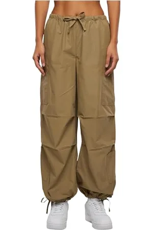 Urban classics Damen TB6842-Ladies Cotton Cargo Parashute Pants Hose, , XXL