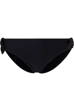 Pepe Jeans Damen Wave Knot Bikinihose, Schwarz (Schwarz), L