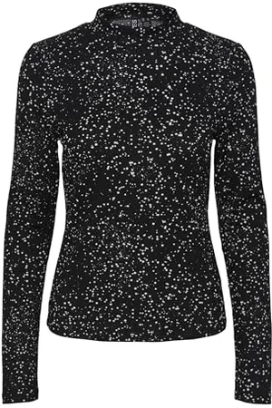 Pieces® Pcfania Ls T-Neck Top Bc