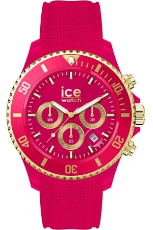 Ice-Watch ICE chrono - Rosa Damenuhr mit Silikonarmband - Chrono - 021596 (Medium)