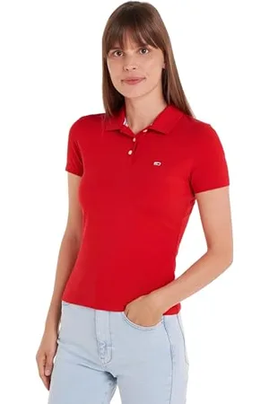 Tommy Hilfiger Damen Poloshirt Kurzarm Tjw Slim Essential Polo Ss Slim Fit, , XS