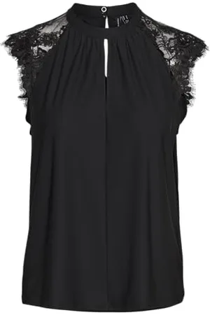 VERO MODA Damen Vmmilla Sl Lace Tee Ga Noos Top, , M