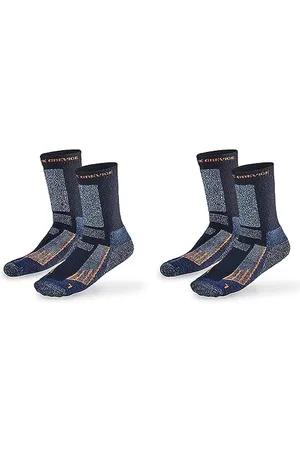 Black Crevice Merino Outdoorsocken lang, 2 Paar, black/orange, 39-42